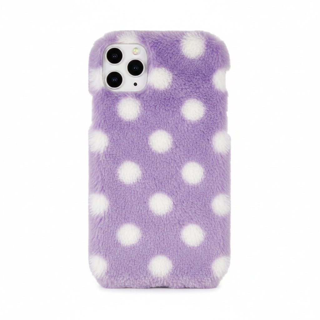 Funda de teléfono con puntos de ondas esponjosas