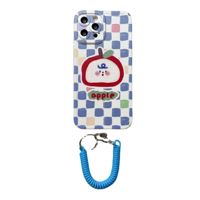 Checkerboard Lemon Lanyard