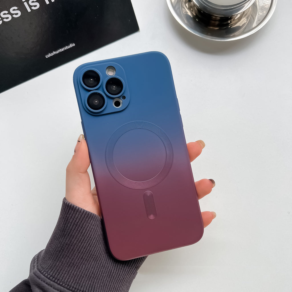 Funda Bicolor Degrafada Para Teléfono Móvil iPhone 13