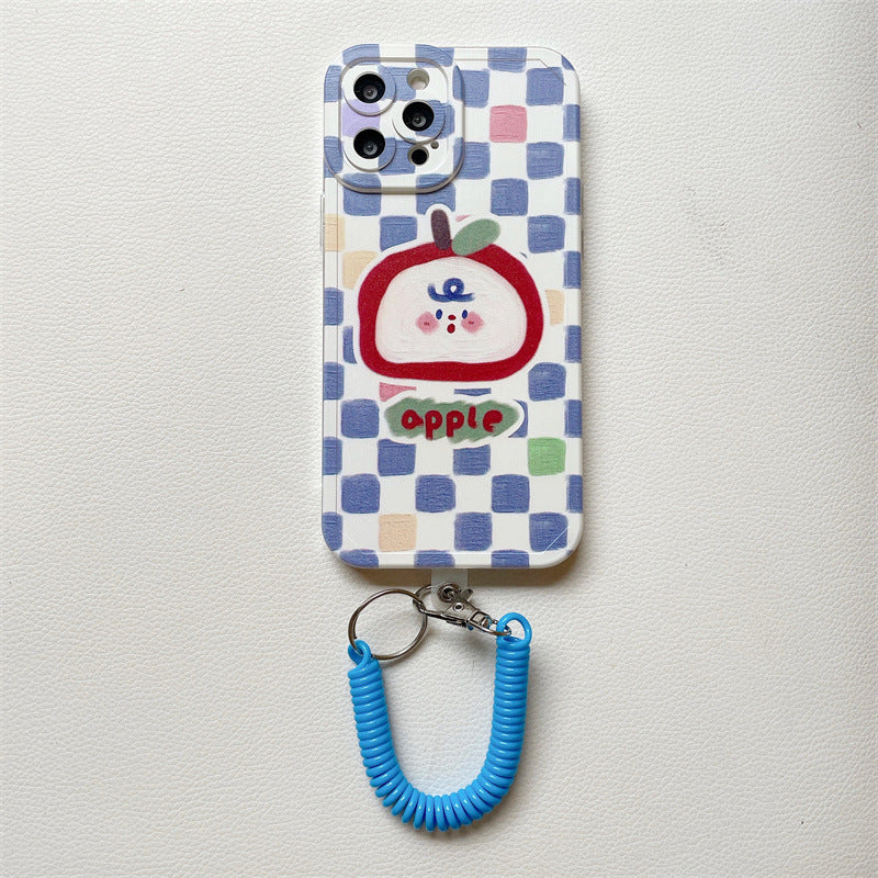 Checkerboard Lemon Lanyard